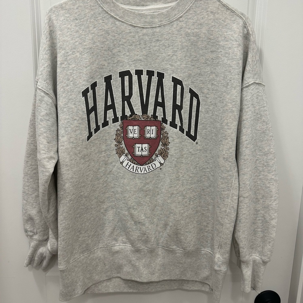 Abercrombie and Fitch Harvard Gray Sweatshirt